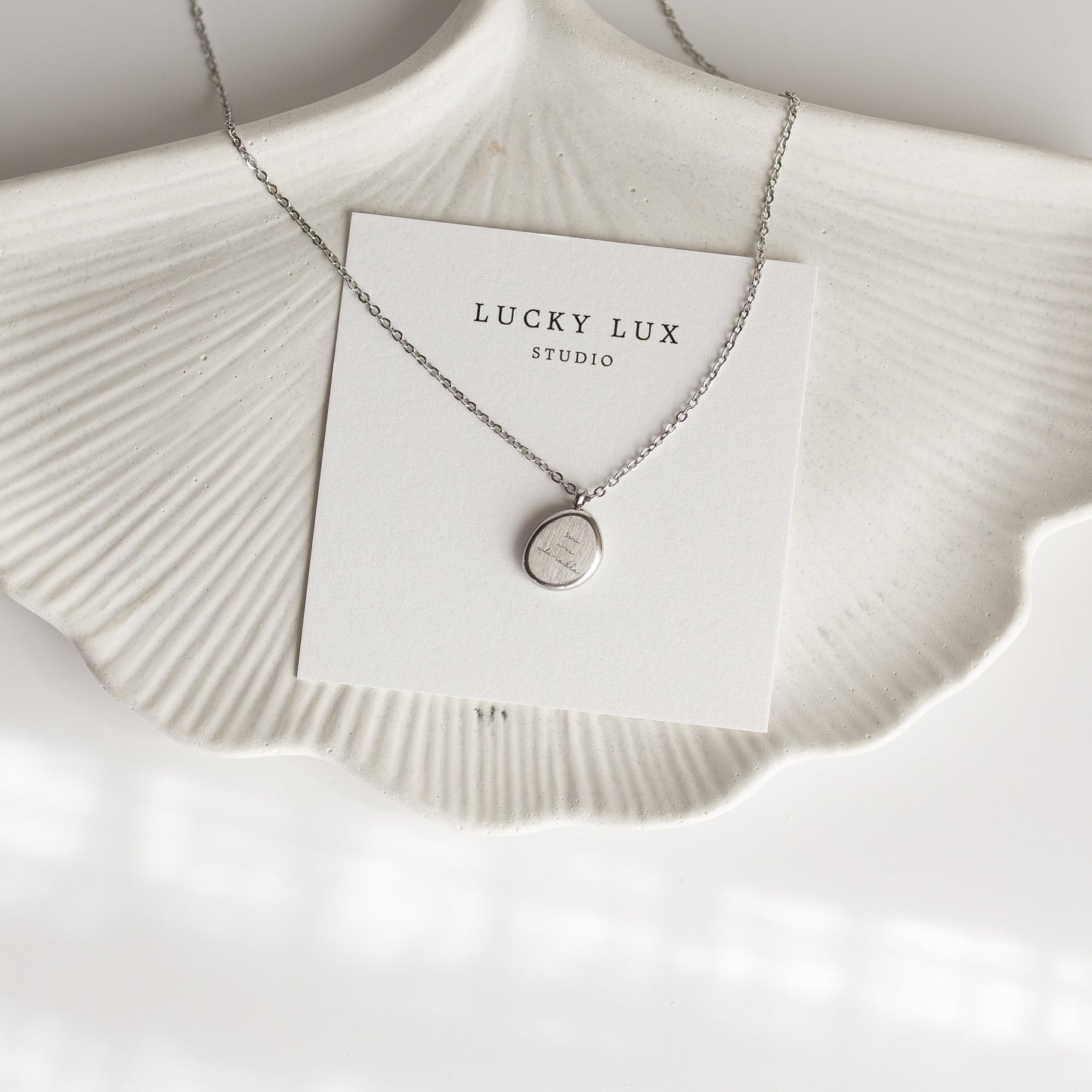 Oval Pendant Necklace