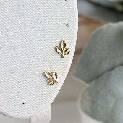 Elegant Leaf Studs