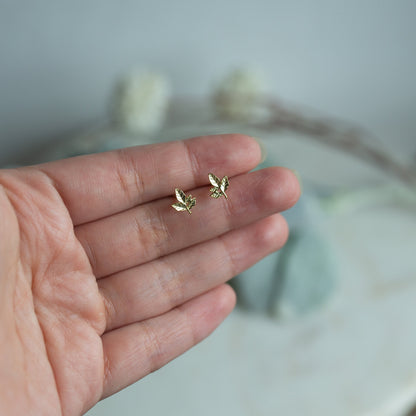 Elegant Leaf Studs