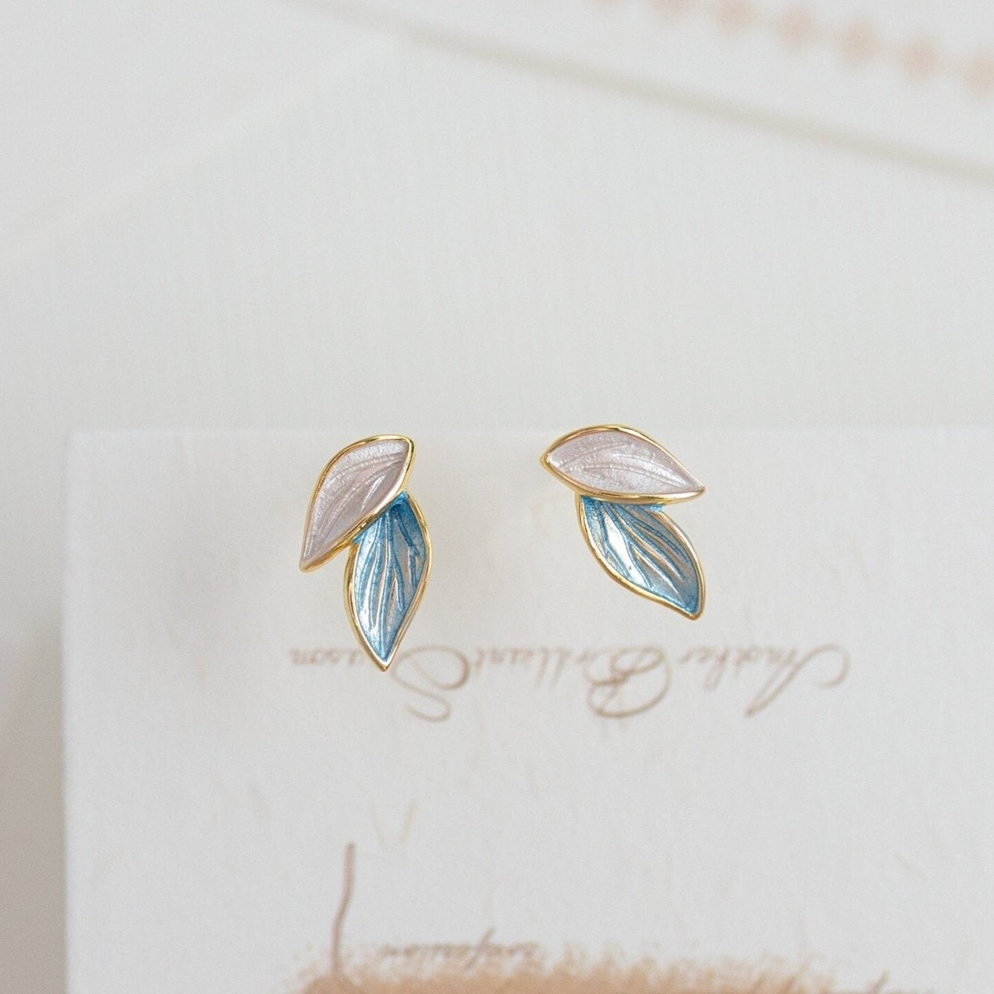 Elegant Double Leaves Earrings