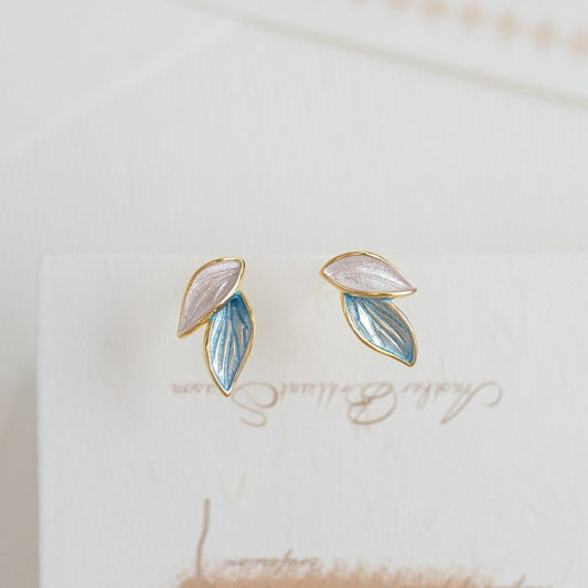 Elegant Double Leaves Earrings