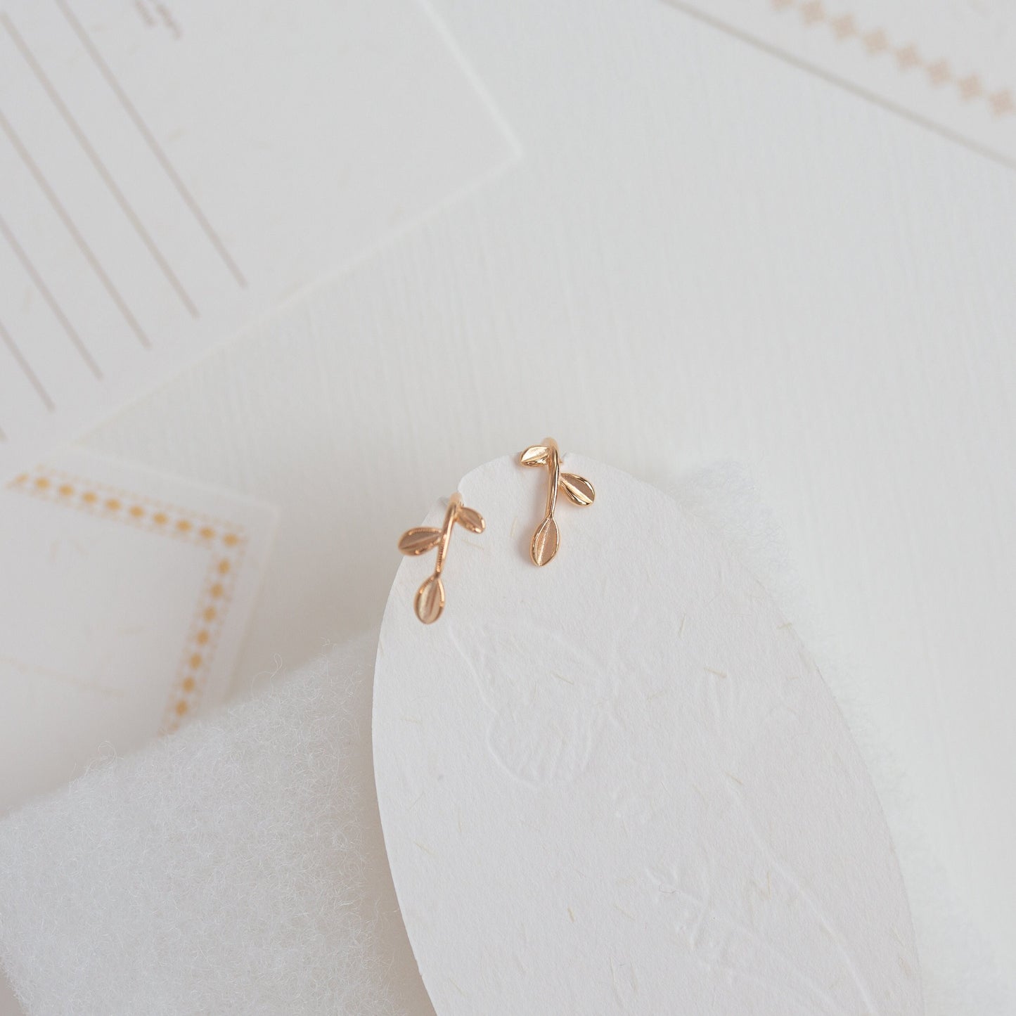 Leaf Lever Back Earrings