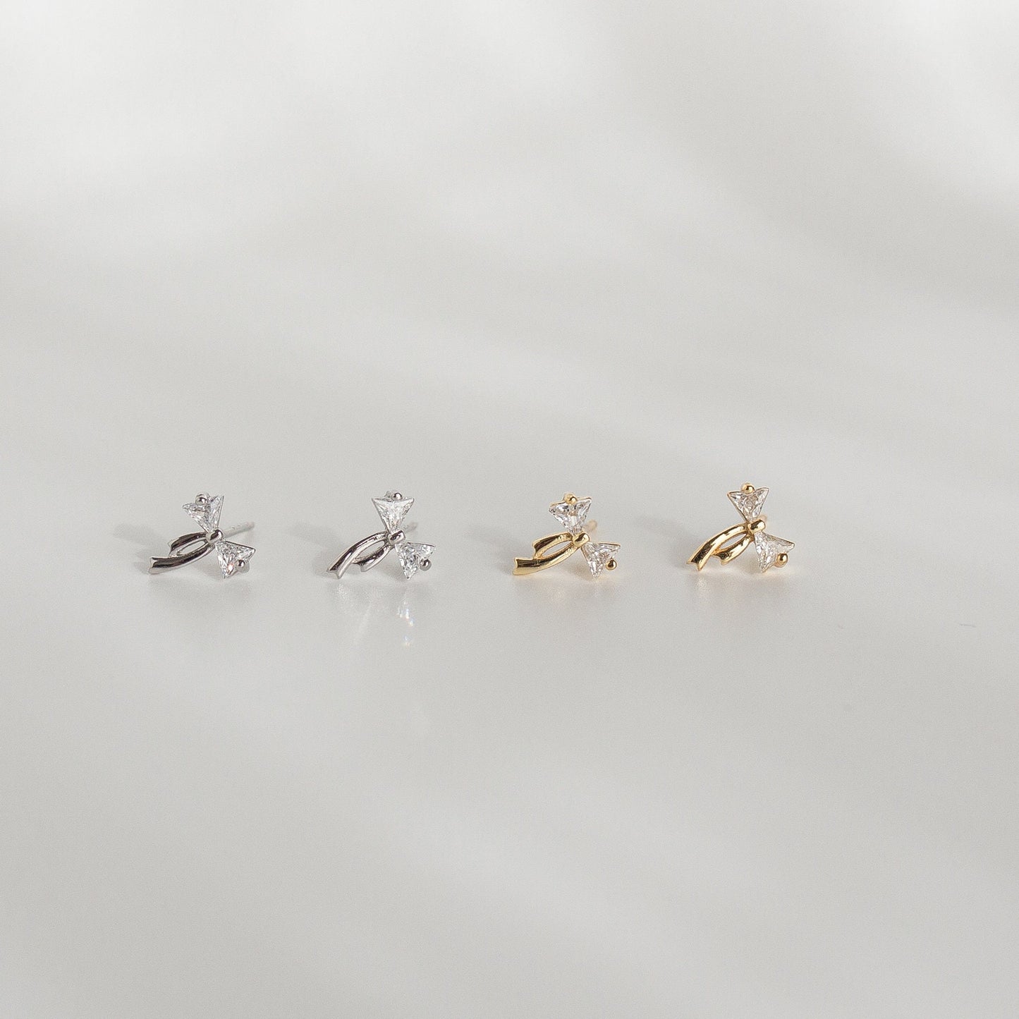 Bow Crystal Studs