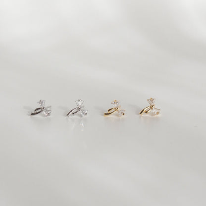 Bow Crystal Studs