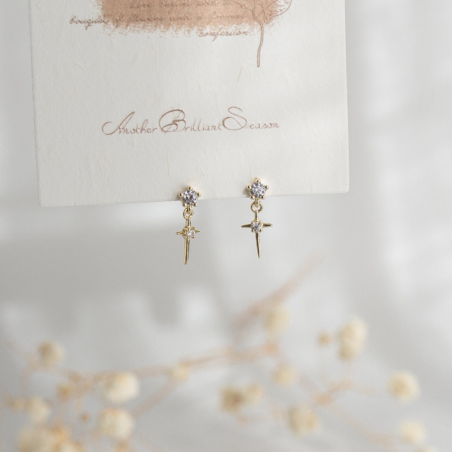 Mini Cross Earrings