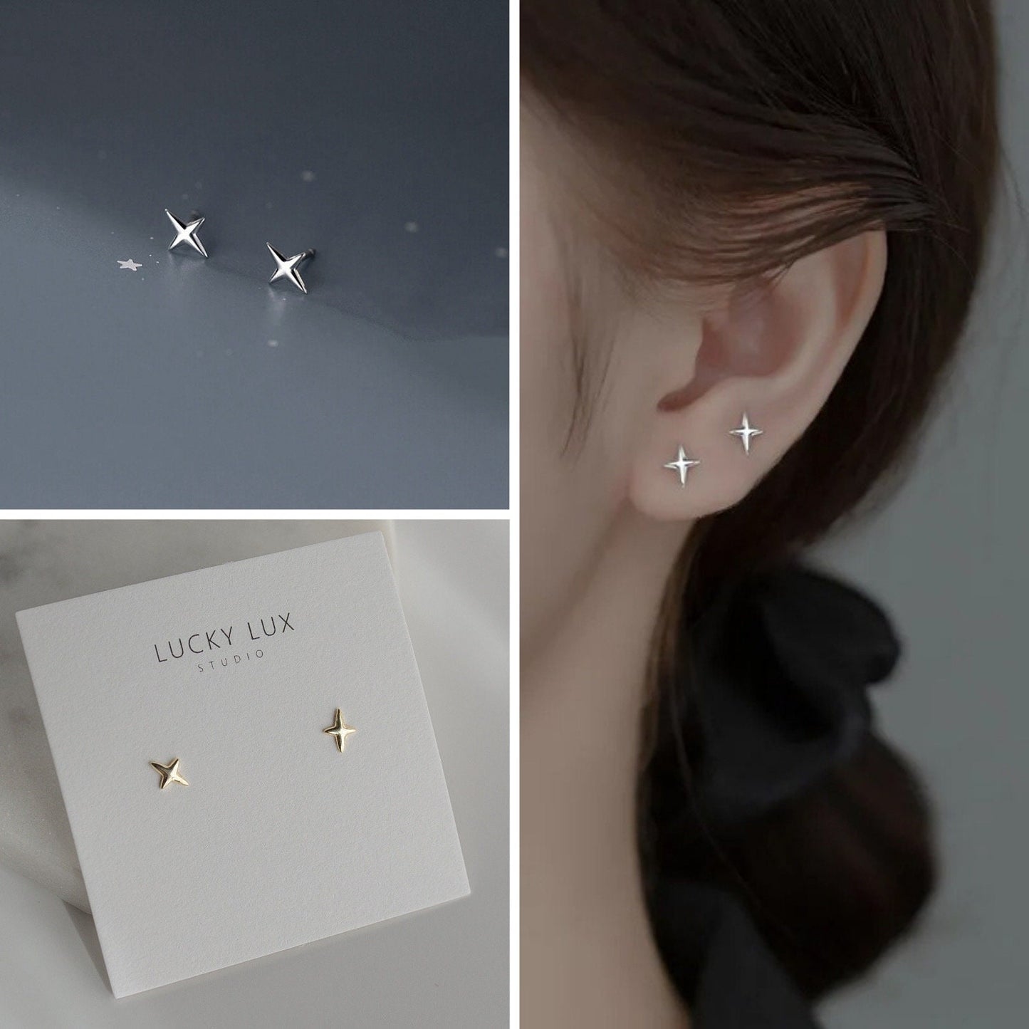 Dainty Star Studs