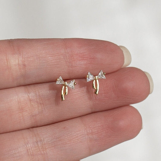 Bow Crystal Studs