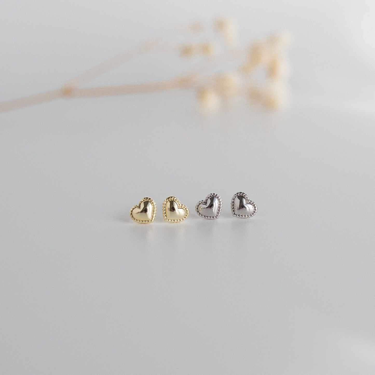 Cute Mini Heart Studs