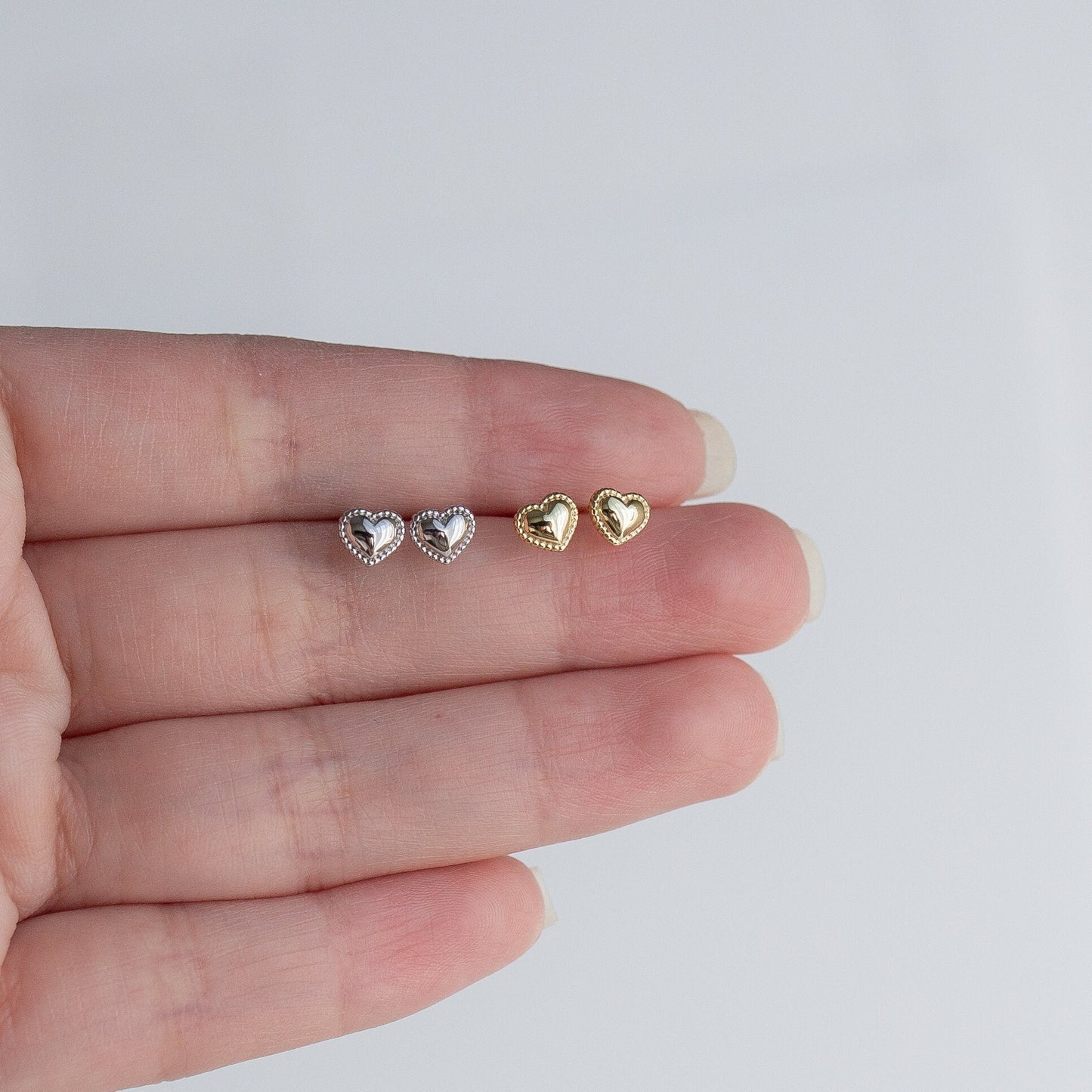 Cute Mini Heart Studs