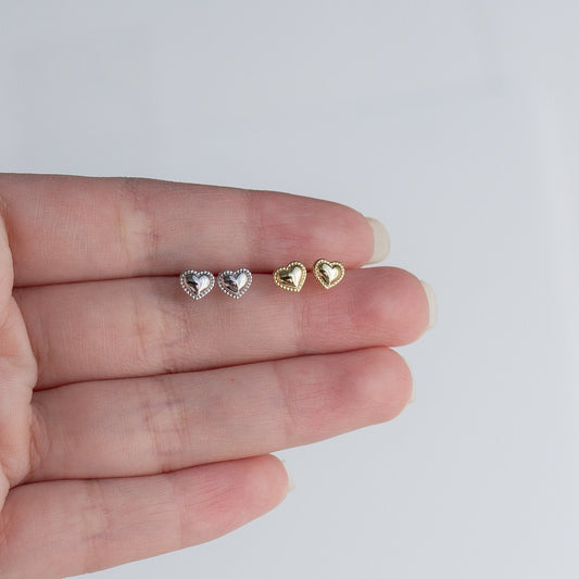 Cute Mini Heart Studs