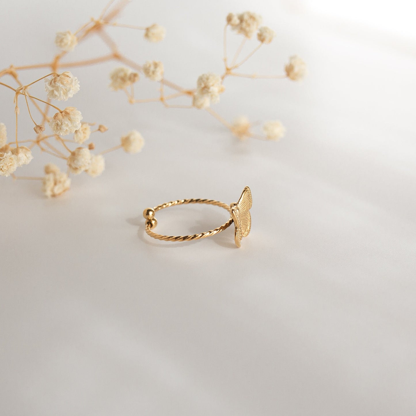 Gold Butterfly Ring