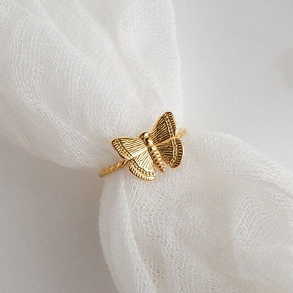 Gold Butterfly Ring