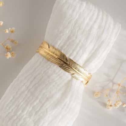 Feather Bangle Cuff