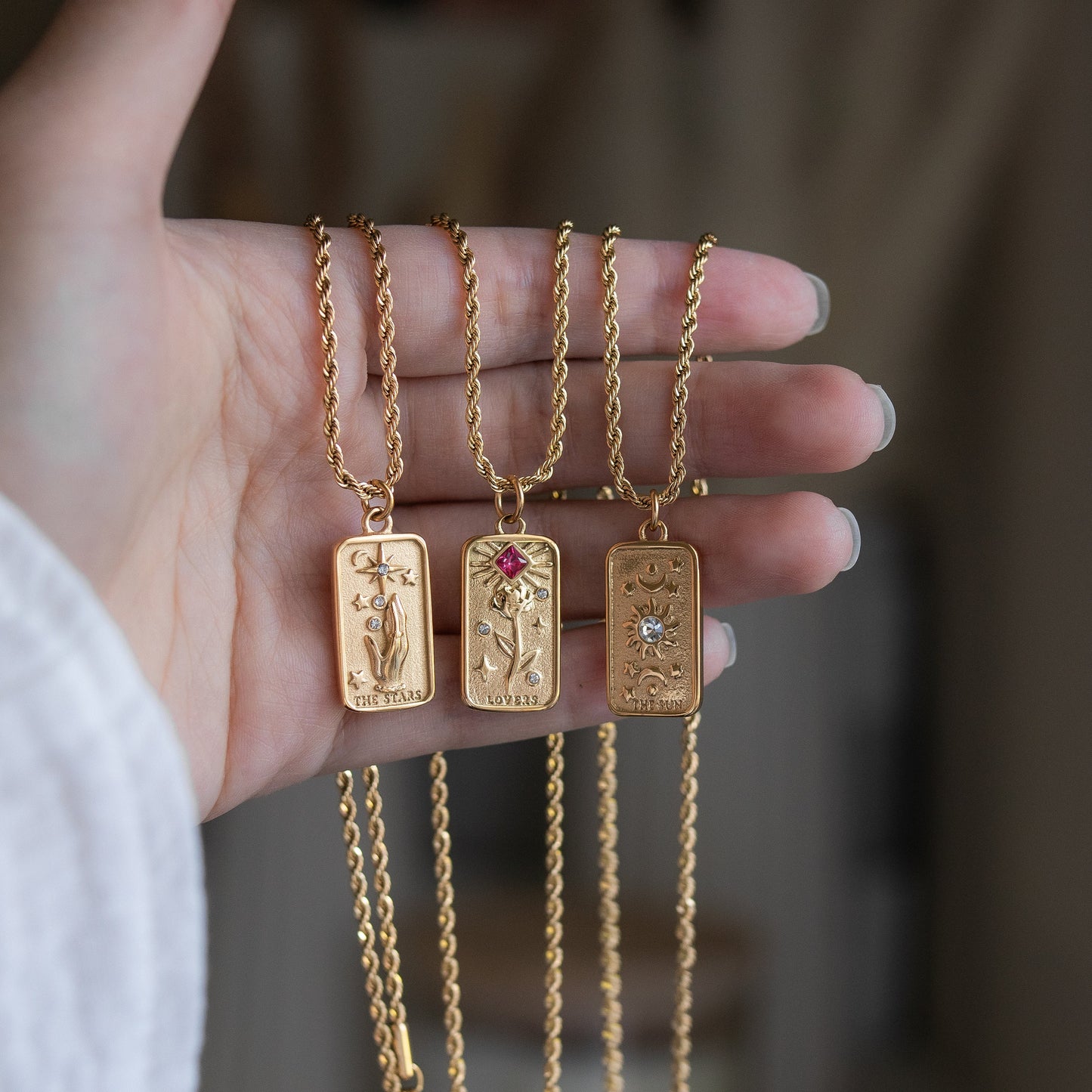 Tarot Card Necklace