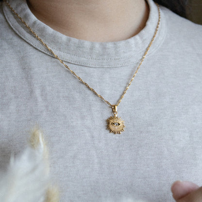 Evil Eye Gold Necklace