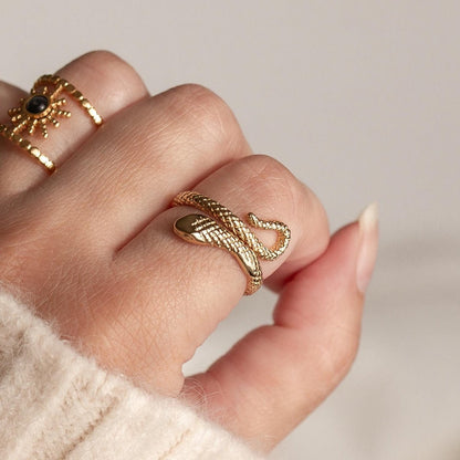 Gold Serpent Rings