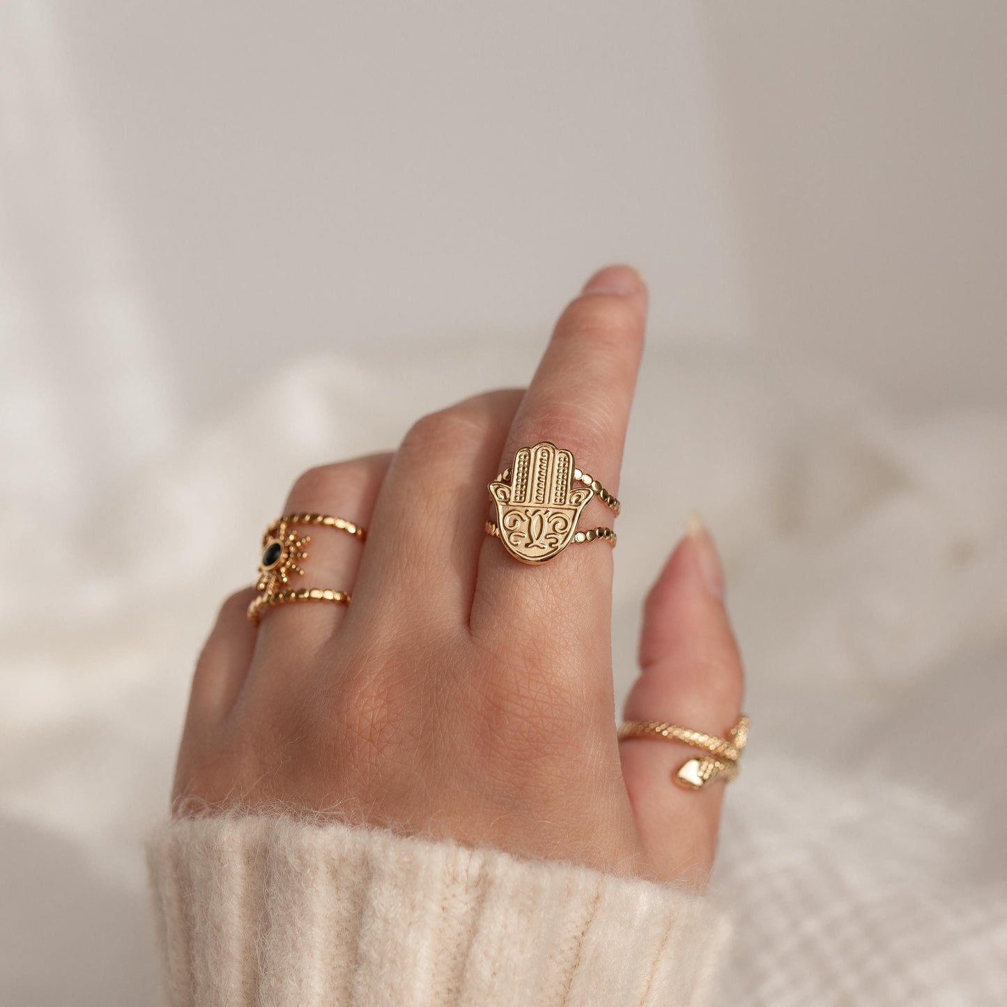 Hamsa Hand Ring