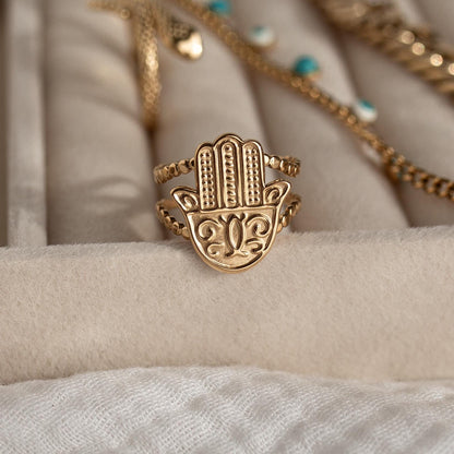 Hamsa Hand Ring