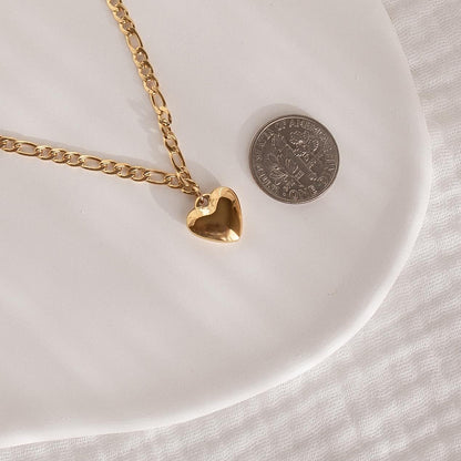 Vintage Gold Heart Necklace