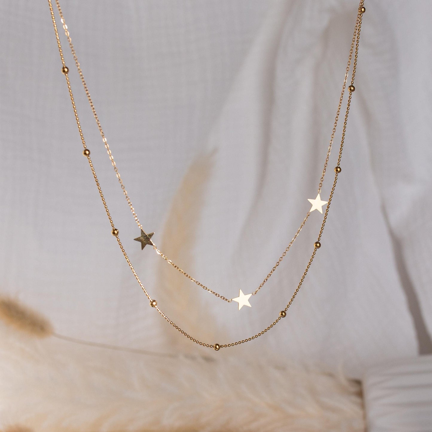 Starburst Double Layered Necklace