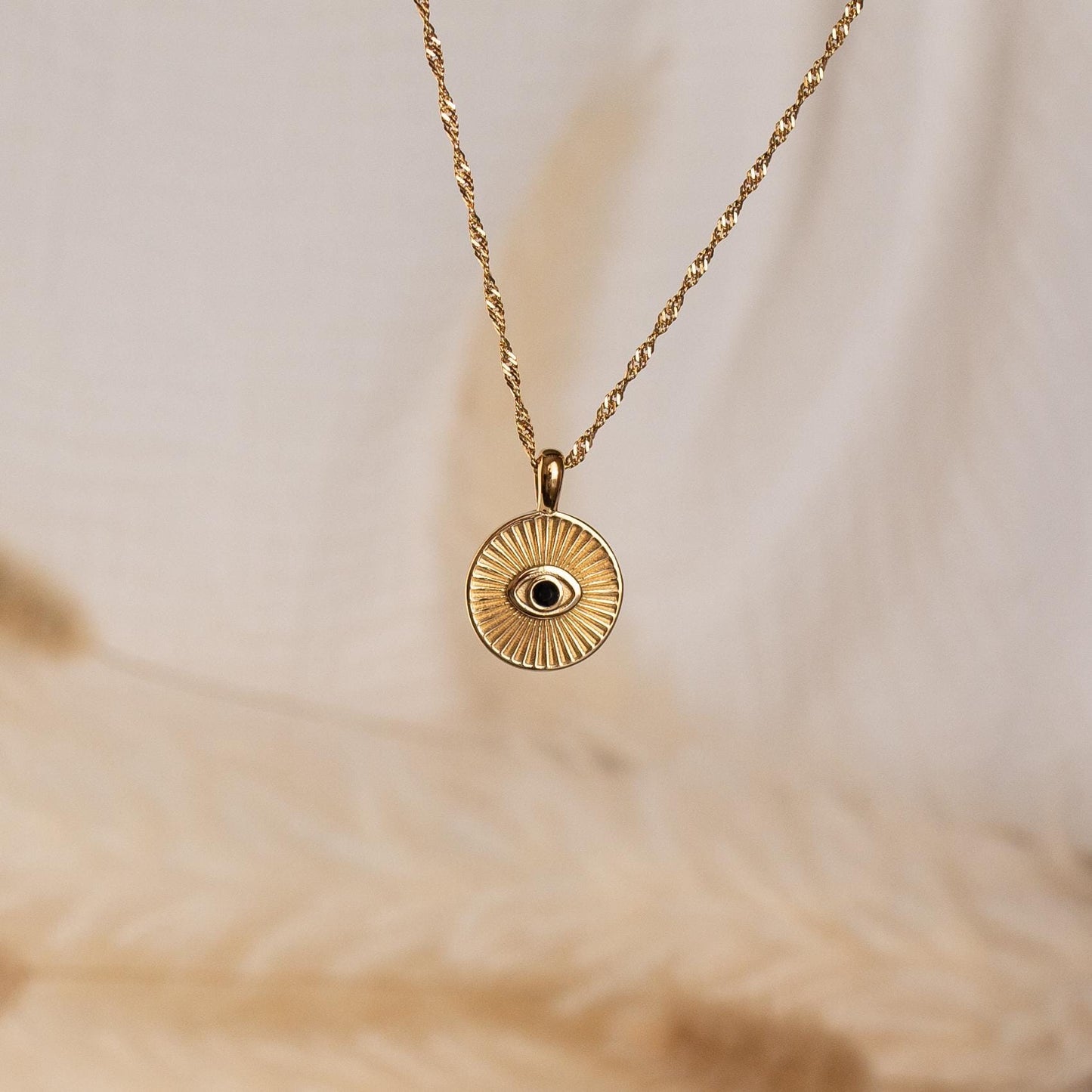 Black Evil Eye Necklace