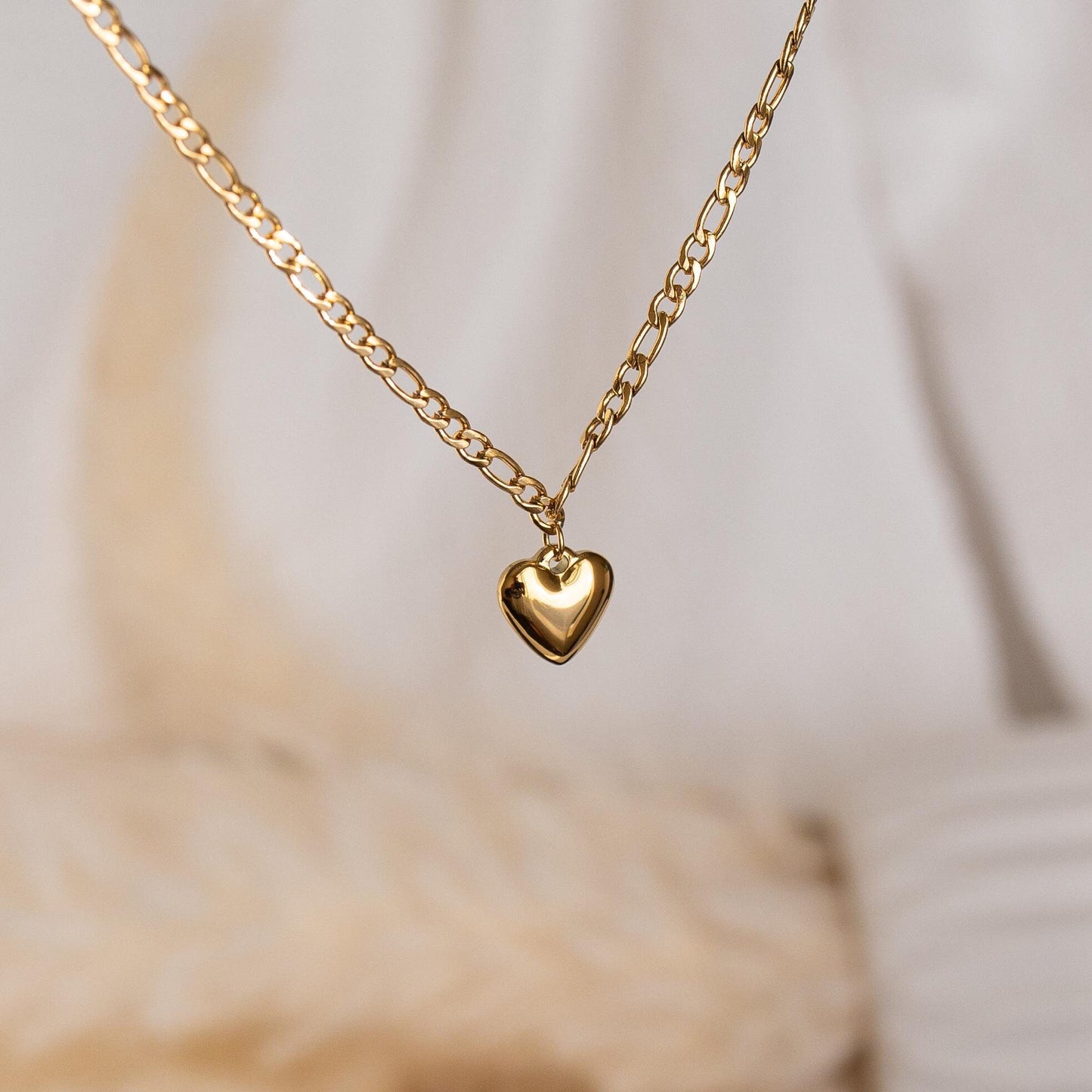 Vintage Gold Heart Necklace