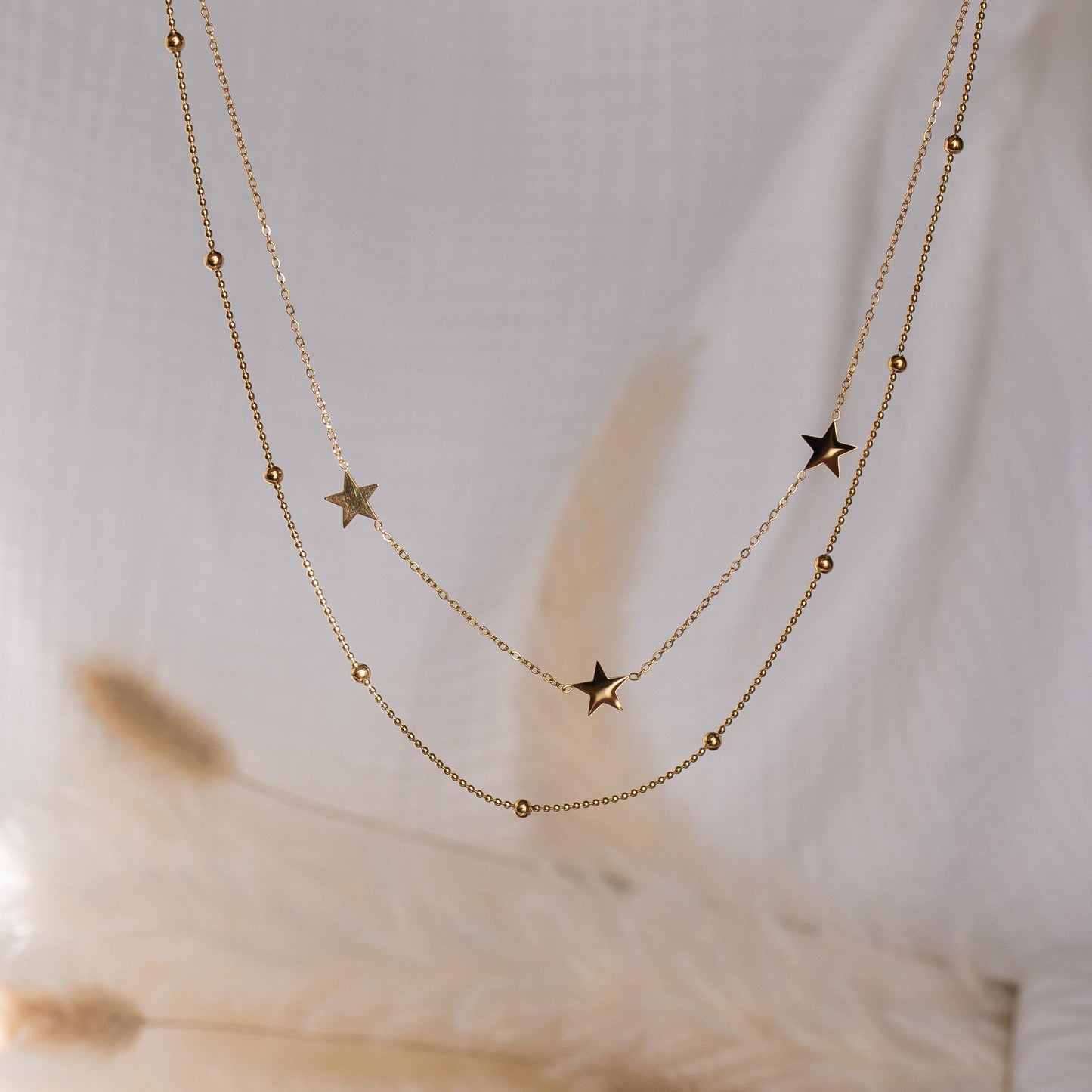 Starburst Double Layered Necklace