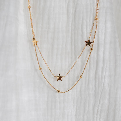 Starburst Double Layered Necklace